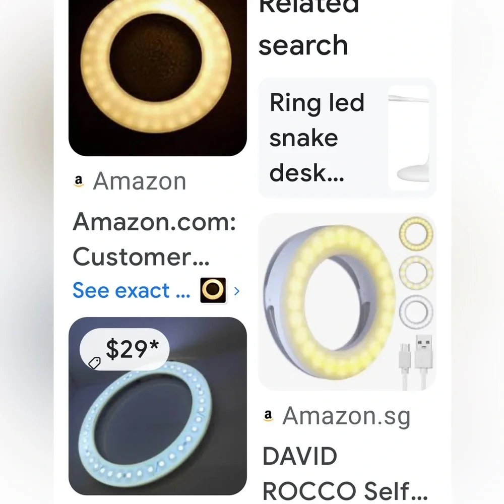 Ring lights for phones